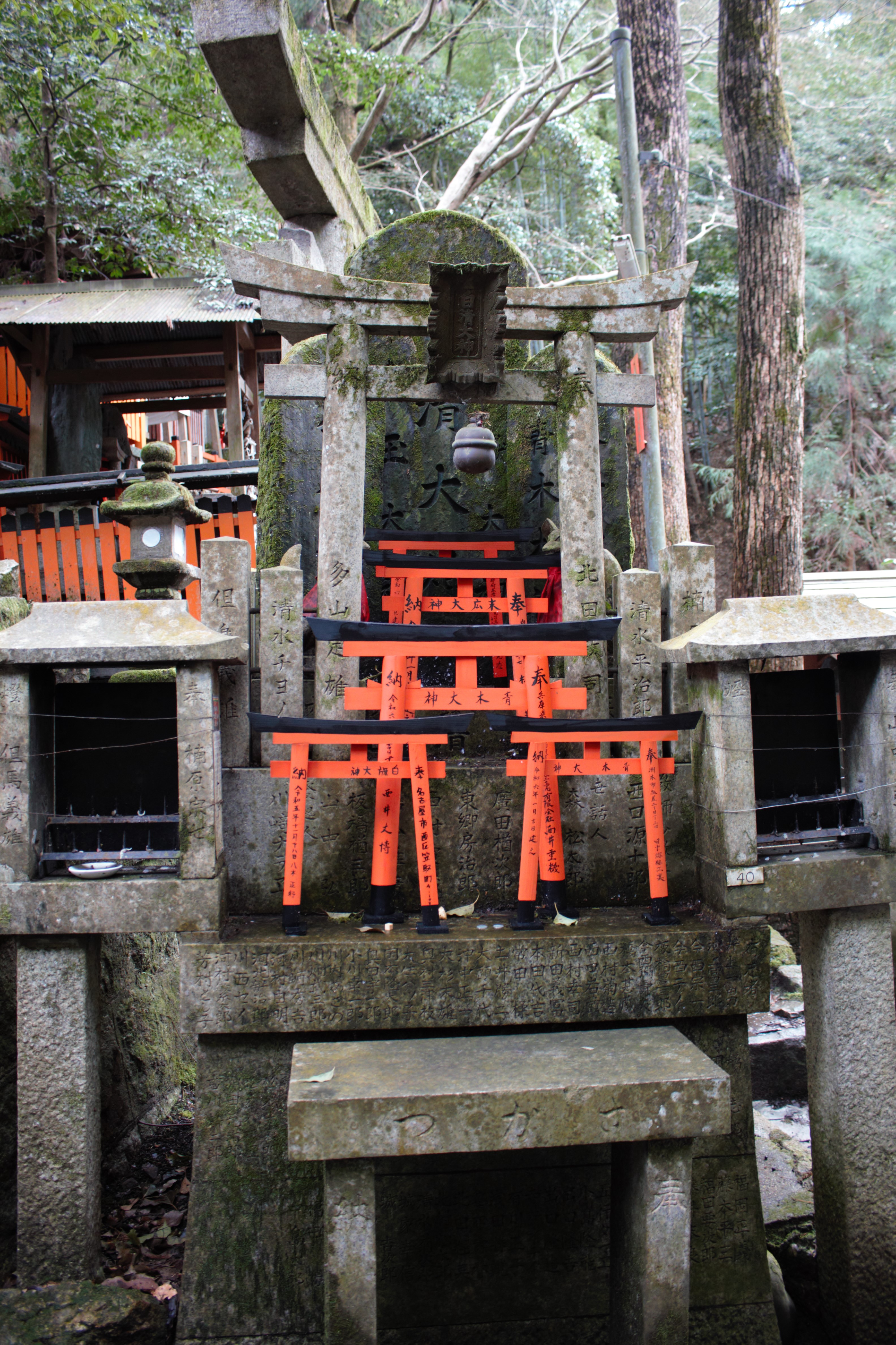 Mini Toriis in Kyoto, Japan